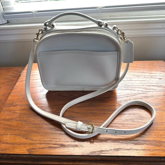 COACH vintage LUNCH BOX ZIP🔥9991🔥HTF White - Picture 1 of 14